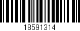 Código de barras (EAN, GTIN, SKU, ISBN): '18591314'