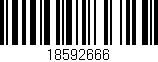 Código de barras (EAN, GTIN, SKU, ISBN): '18592666'