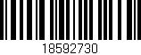 Código de barras (EAN, GTIN, SKU, ISBN): '18592730'