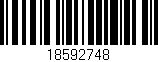 Código de barras (EAN, GTIN, SKU, ISBN): '18592748'