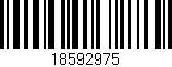 Código de barras (EAN, GTIN, SKU, ISBN): '18592975'