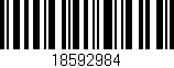 Código de barras (EAN, GTIN, SKU, ISBN): '18592984'