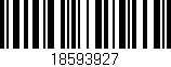 Código de barras (EAN, GTIN, SKU, ISBN): '18593927'