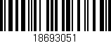 Código de barras (EAN, GTIN, SKU, ISBN): '18693051'