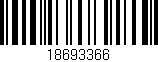 Código de barras (EAN, GTIN, SKU, ISBN): '18693366'