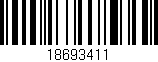 Código de barras (EAN, GTIN, SKU, ISBN): '18693411'
