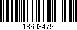 Código de barras (EAN, GTIN, SKU, ISBN): '18693479'