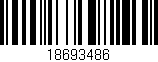 Código de barras (EAN, GTIN, SKU, ISBN): '18693486'