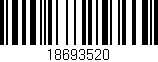 Código de barras (EAN, GTIN, SKU, ISBN): '18693520'