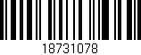 Código de barras (EAN, GTIN, SKU, ISBN): '18731078'