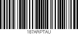 Código de barras (EAN, GTIN, SKU, ISBN): '187ARPTAU'