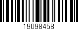 Código de barras (EAN, GTIN, SKU, ISBN): '19098458'