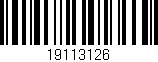 Código de barras (EAN, GTIN, SKU, ISBN): '19113126'