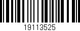 Código de barras (EAN, GTIN, SKU, ISBN): '19113525'