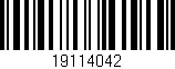 Código de barras (EAN, GTIN, SKU, ISBN): '19114042'
