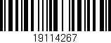 Código de barras (EAN, GTIN, SKU, ISBN): '19114267'