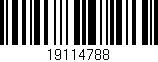 Código de barras (EAN, GTIN, SKU, ISBN): '19114788'