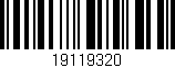 Código de barras (EAN, GTIN, SKU, ISBN): '19119320'