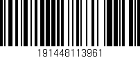 Código de barras (EAN, GTIN, SKU, ISBN): '191448113961'
