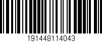Código de barras (EAN, GTIN, SKU, ISBN): '191448114043'