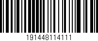 Código de barras (EAN, GTIN, SKU, ISBN): '191448114111'