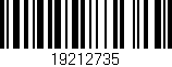 Código de barras (EAN, GTIN, SKU, ISBN): '19212735'