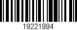Código de barras (EAN, GTIN, SKU, ISBN): '19221994'