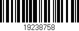 Código de barras (EAN, GTIN, SKU, ISBN): '19238758'