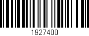 Código de barras (EAN, GTIN, SKU, ISBN): '1927400'