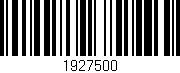 Código de barras (EAN, GTIN, SKU, ISBN): '1927500'