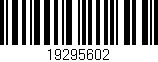 Código de barras (EAN, GTIN, SKU, ISBN): '19295602'