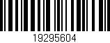 Código de barras (EAN, GTIN, SKU, ISBN): '19295604'