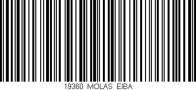 Código de barras (EAN, GTIN, SKU, ISBN): '19360_MOLAS_EIBA'