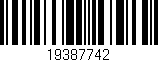 Código de barras (EAN, GTIN, SKU, ISBN): '19387742'