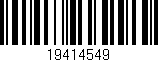 Código de barras (EAN, GTIN, SKU, ISBN): '19414549'