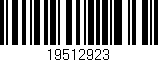 Código de barras (EAN, GTIN, SKU, ISBN): '19512923'