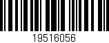 Código de barras (EAN, GTIN, SKU, ISBN): '19516056'