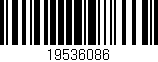 Código de barras (EAN, GTIN, SKU, ISBN): '19536086'