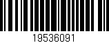 Código de barras (EAN, GTIN, SKU, ISBN): '19536091'