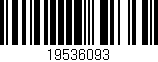 Código de barras (EAN, GTIN, SKU, ISBN): '19536093'