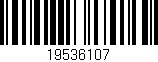 Código de barras (EAN, GTIN, SKU, ISBN): '19536107'