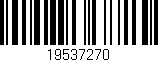 Código de barras (EAN, GTIN, SKU, ISBN): '19537270'