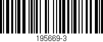 Código de barras (EAN, GTIN, SKU, ISBN): '195669-3'