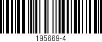 Código de barras (EAN, GTIN, SKU, ISBN): '195669-4'