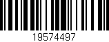 Código de barras (EAN, GTIN, SKU, ISBN): '19574497'