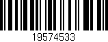 Código de barras (EAN, GTIN, SKU, ISBN): '19574533'