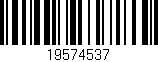 Código de barras (EAN, GTIN, SKU, ISBN): '19574537'