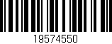 Código de barras (EAN, GTIN, SKU, ISBN): '19574550'