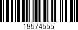 Código de barras (EAN, GTIN, SKU, ISBN): '19574555'