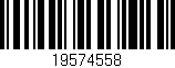 Código de barras (EAN, GTIN, SKU, ISBN): '19574558'